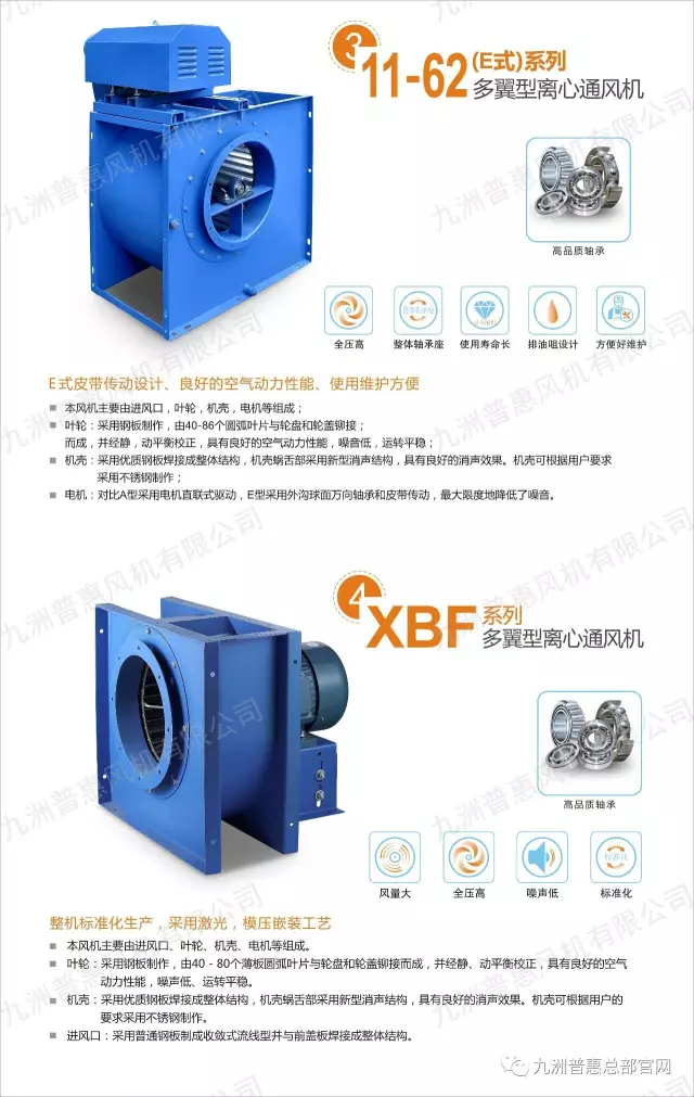 九洲普惠厨房抽油烟风机系列产品2
